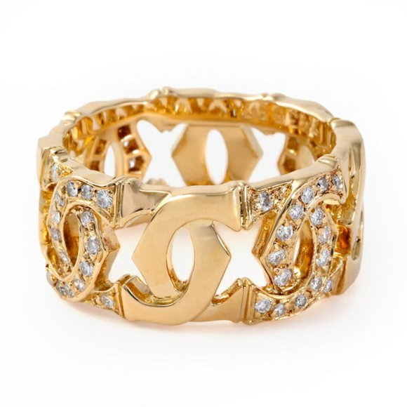 Cartier Entrelacé K18YG Yellow Gold Ring - Picture 3 of 7